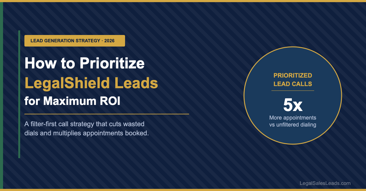 How to Prioritize LegalShield Leads for Maximum ROI: A Filter-First Call Strategy