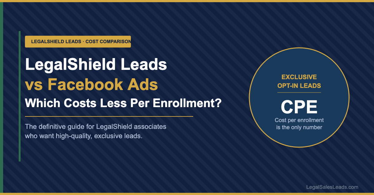 LegalShield Leads vs Facebook Ads: Which Costs Less Per Enrollment?